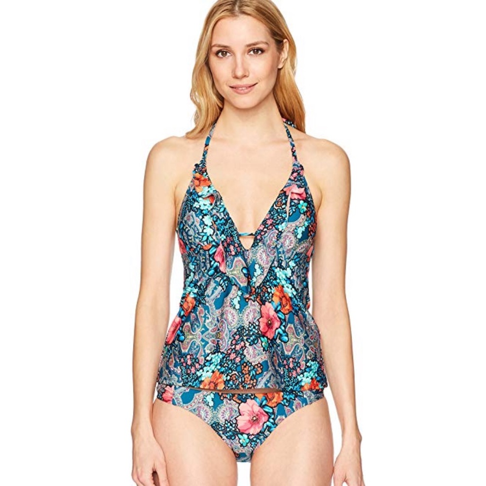 🆕 Laundry by Shelli Segal Floral Paisley Tankini